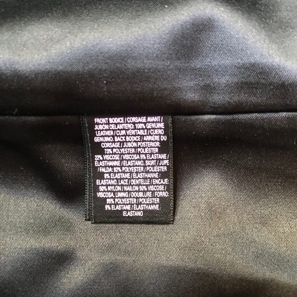 Victoria’s Secret Leather and Lace Dress, EUC, 6 - Picture 11 of 14
